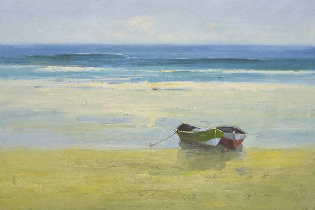 24x36 oil painting on canvas of boats on beach 451822 image 0