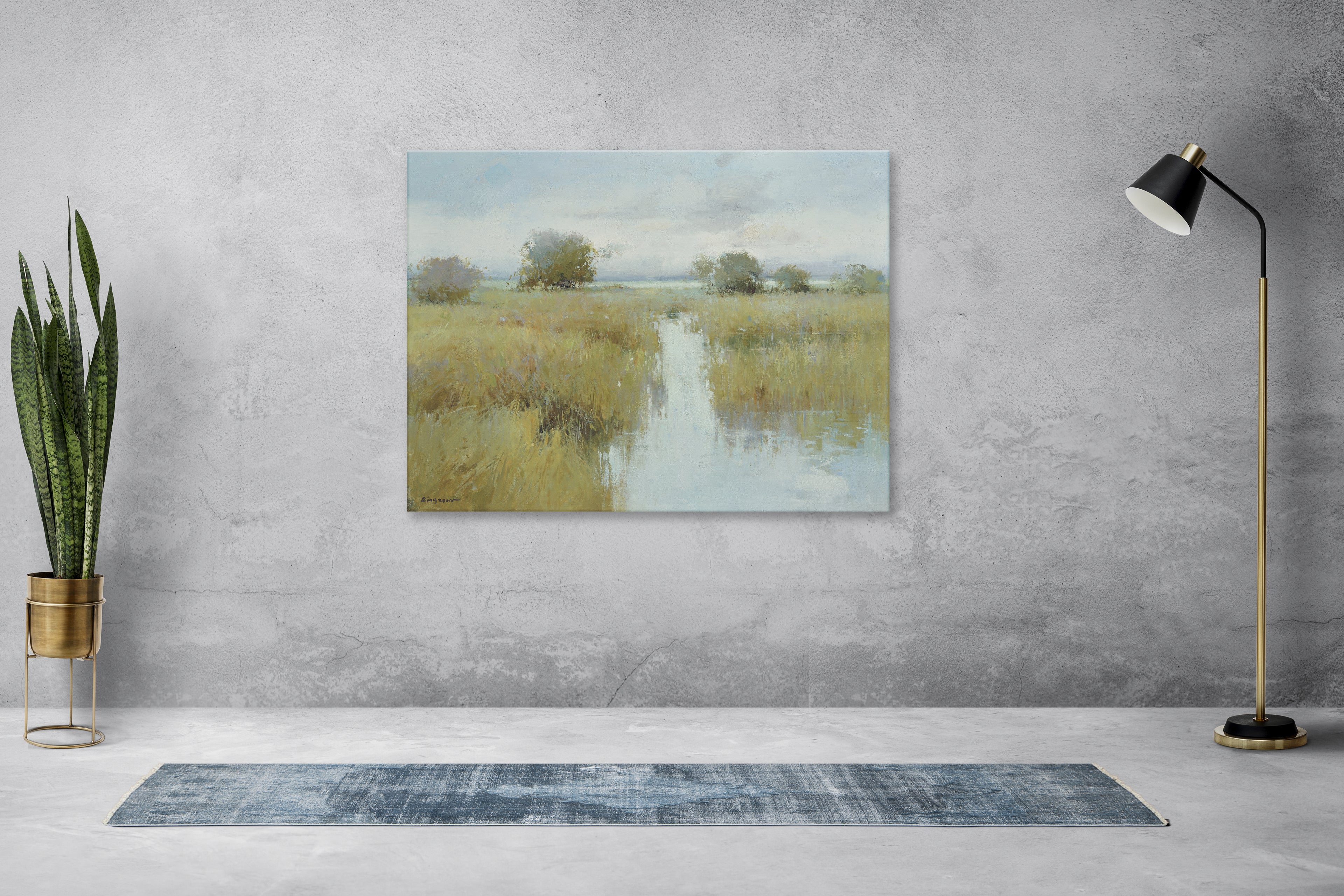Giclee on Canvas-Modern Marsh Artwork 8215686 image 1