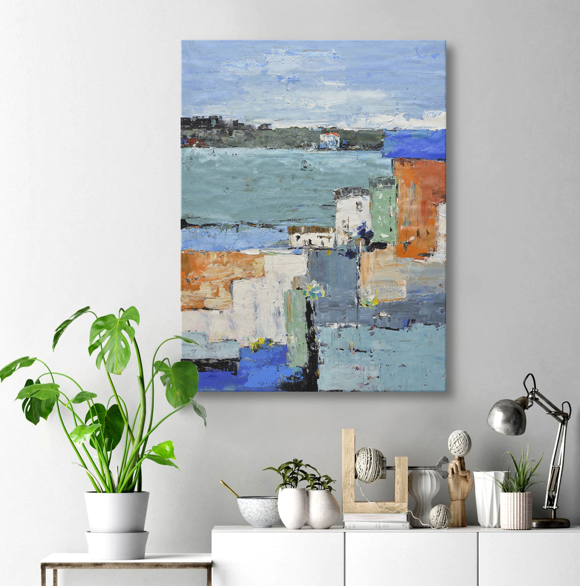 36x48 abstract oil painting on canvas 72071009 image 1