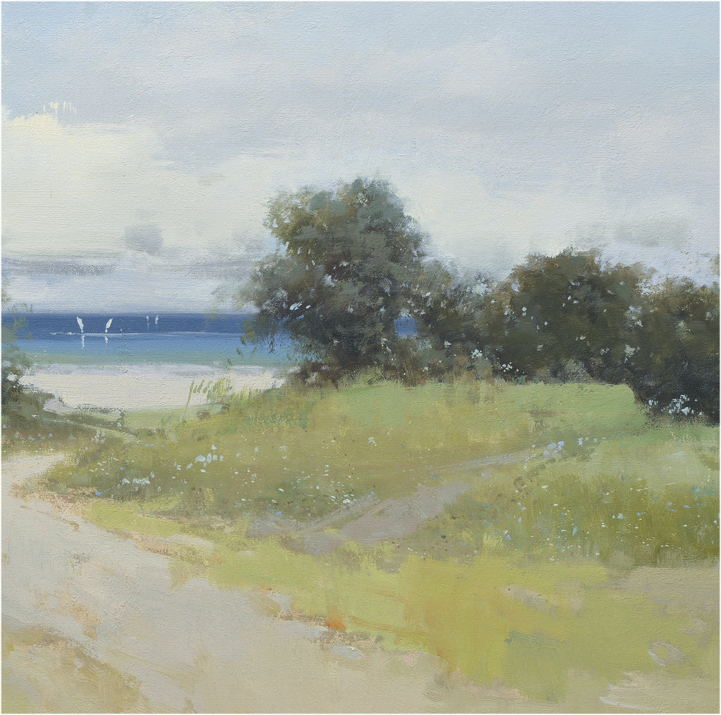 Giclee on Canvas-Modern Beach Grass &Ocean Artwork 8196502 image 2