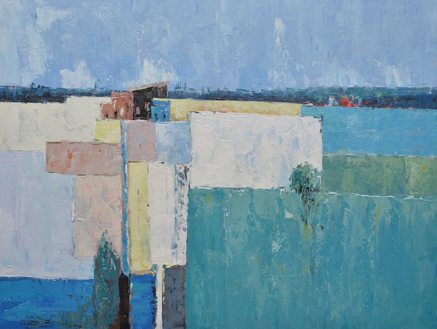 36x48 abstract oil painting on canvas 72071018 image 0