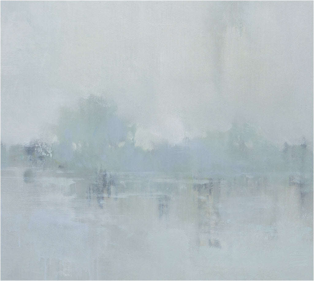 Giclée on Canvas-Modern Gray Lake Artwork P436 image 1