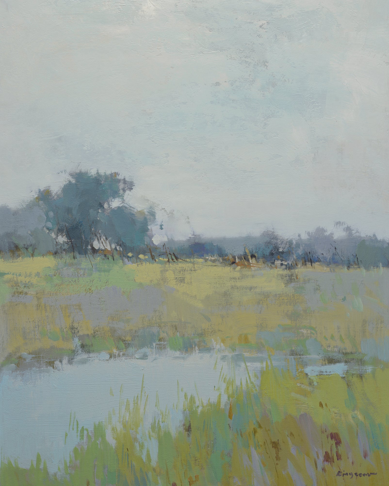 Giclée on Canvas-Modern Landscape Artwork A138B image 0