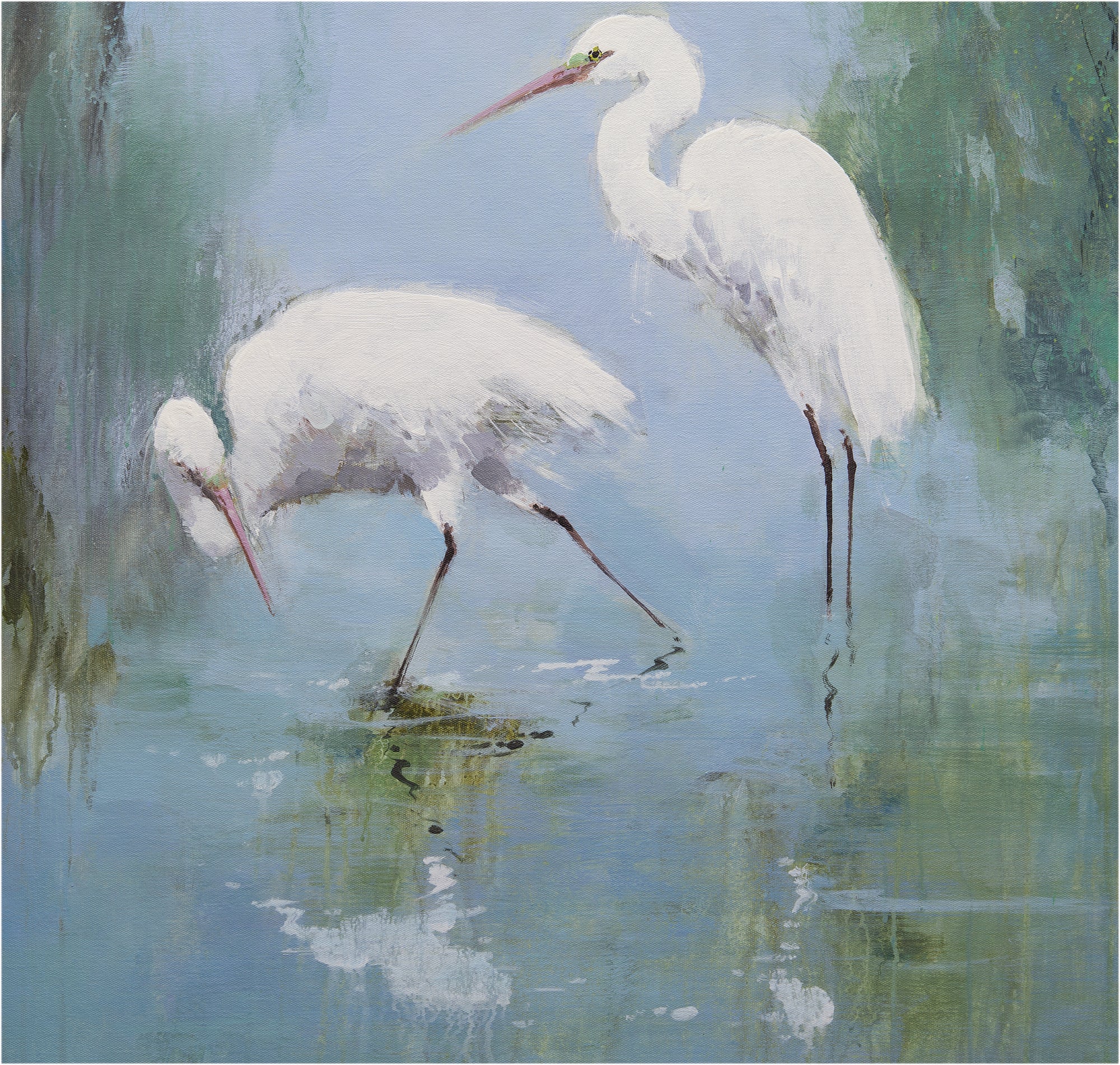 Giclee on Canvas- Egrets Artwork 823446 2 image 2