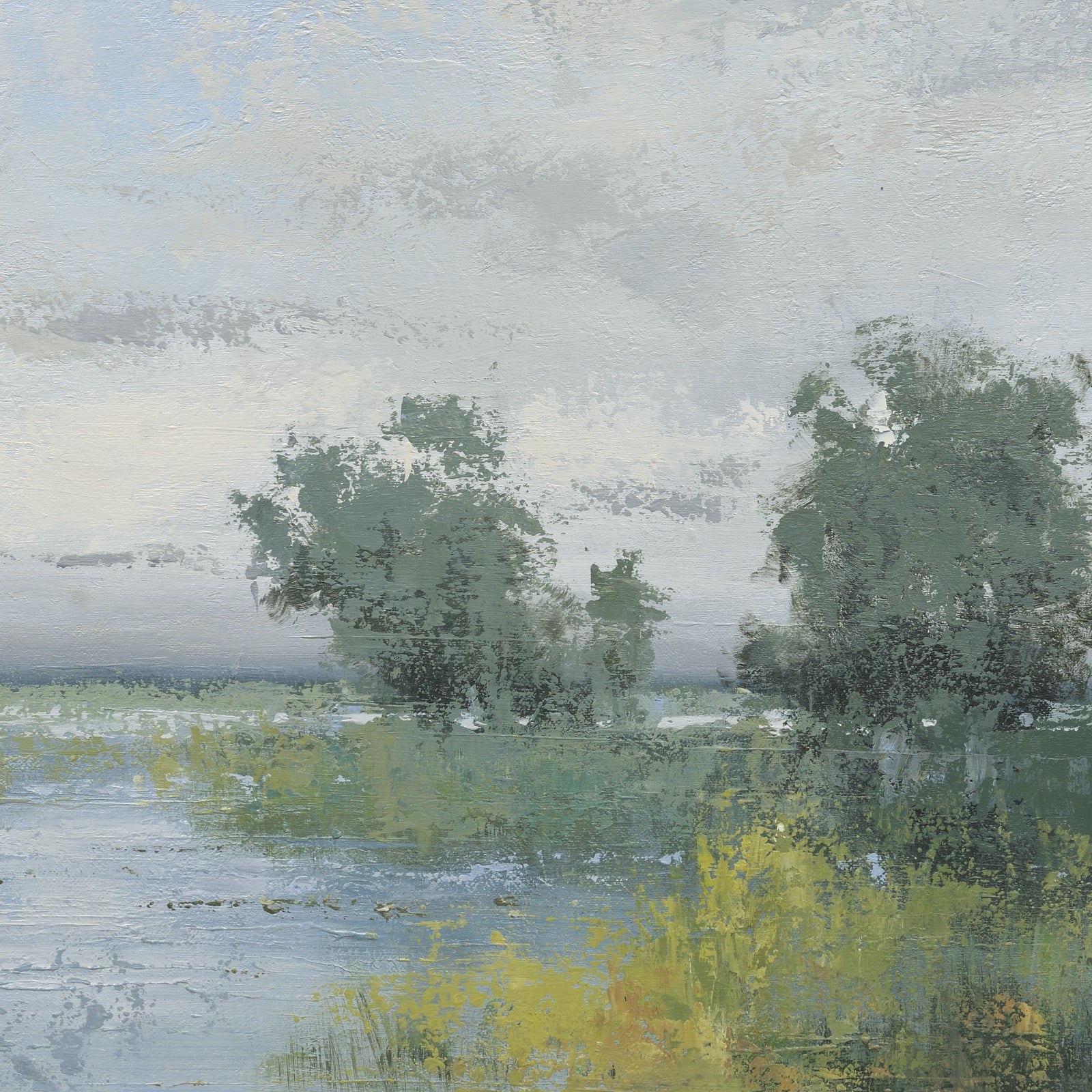 copy of Giclee on Canvas-Modern River Landscape Artwork A150 image 1