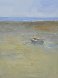 12x16 oil painting on canvas of little boat on beach 22010551 image 0