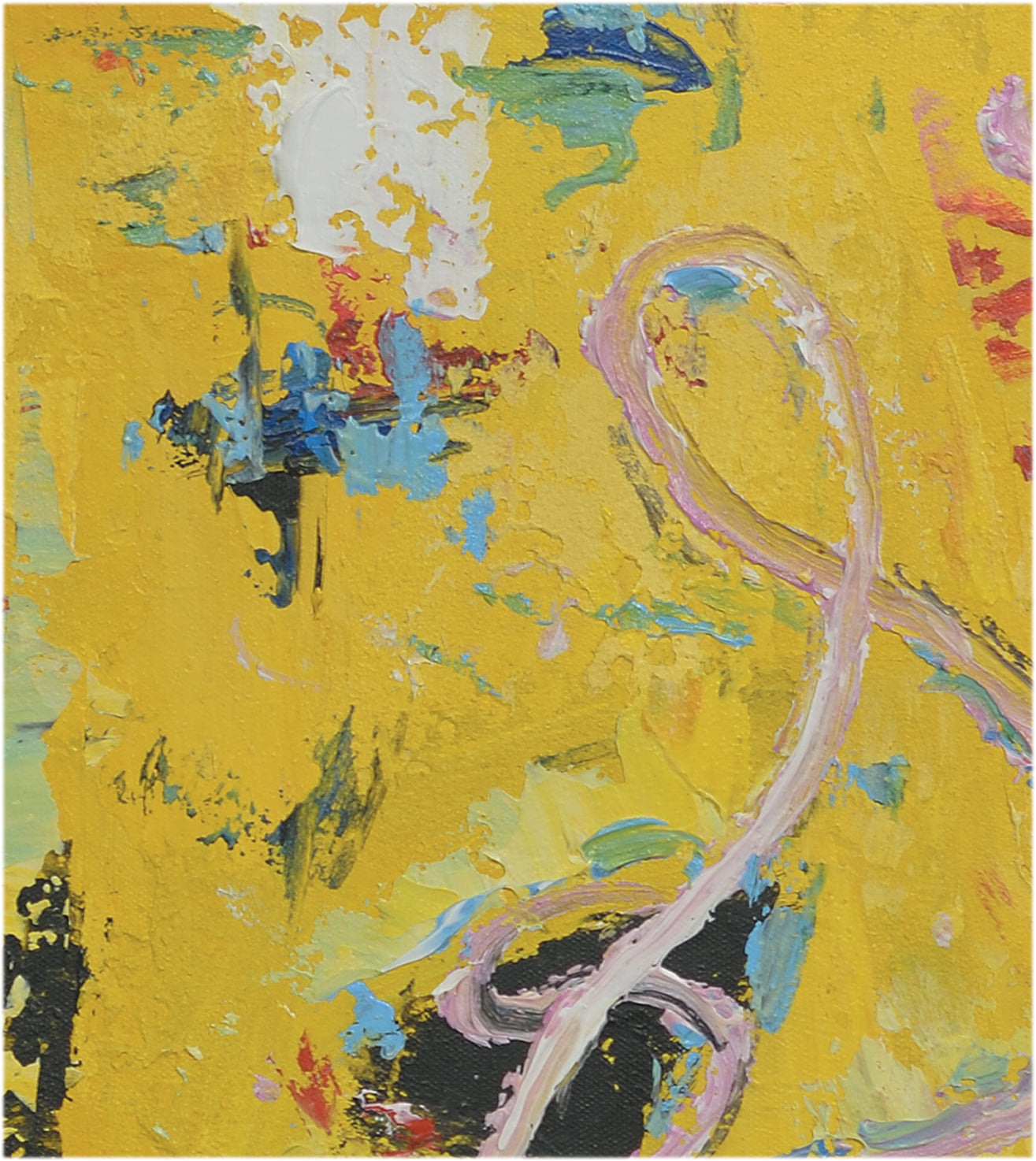 Giclée on Canvas-Modern Yellow Theme  Abstract Artwork P431 image 2