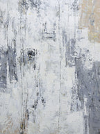 Giclée on Canvas-Modern Gray &White Abstract Artwork P23741 image 0