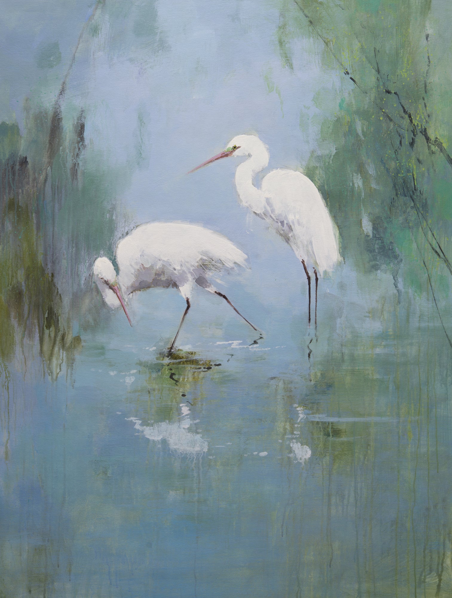 Giclee on Canvas- Egrets Artwork 823446 2 image 0