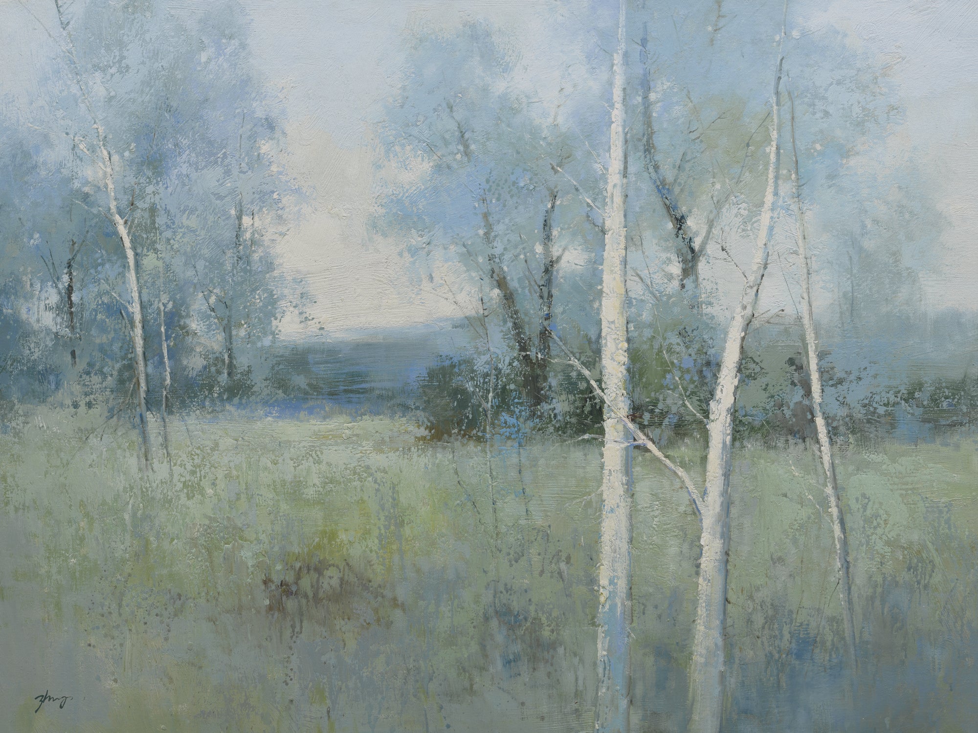 Giclee on Canvas-Modern Tree Landscape Artwork821703 image 0