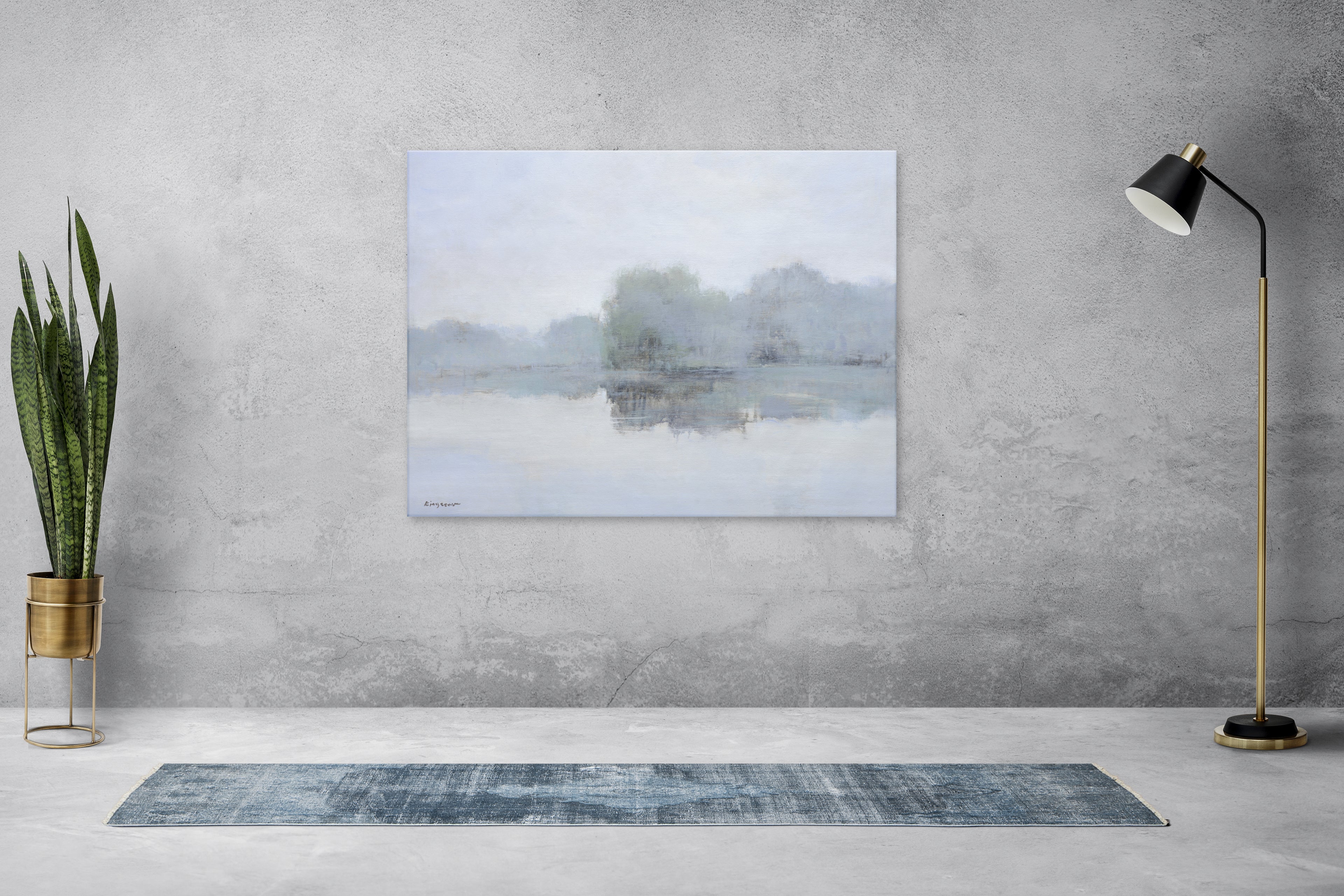 Giclee on Canvas-Modern Lake View Artwork 823455 image 1