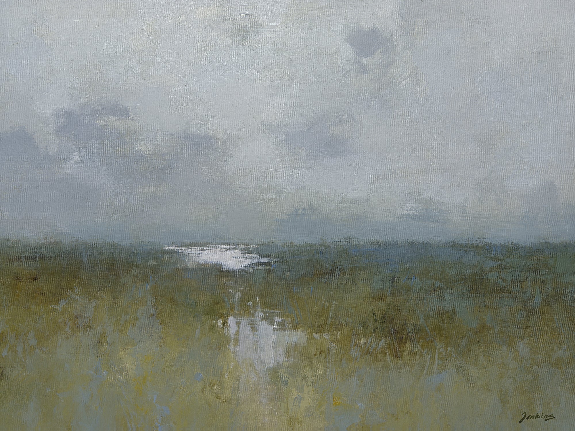 Giclée on Canvas-Modern Lake View Artwork G2174 8-4211252 image 0