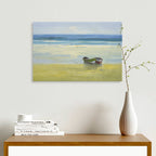 24x36 oil painting on canvas of boats on beach 451822 image 1