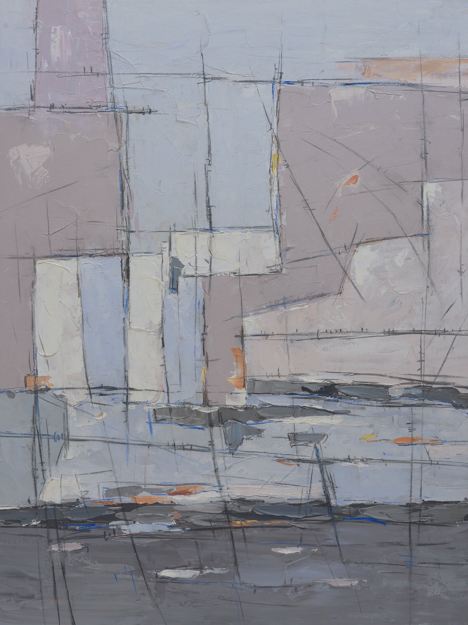 Giclee on Canvas-Modern Purple &Blue Abstract Artwork 721678 image 0