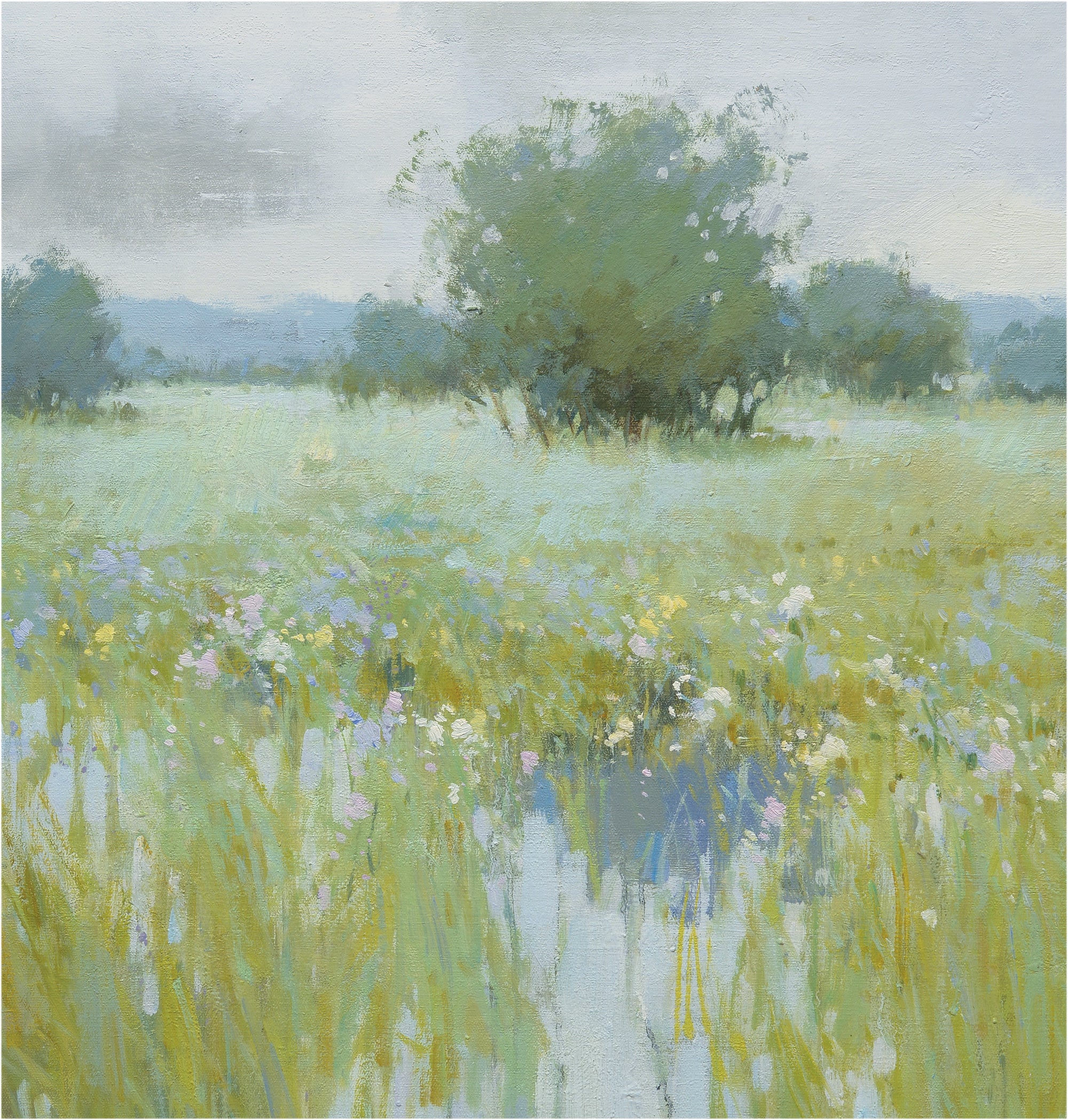 Giclée on Canvas-Modern Kingston Marsh Landscape Artwork P303 image 1