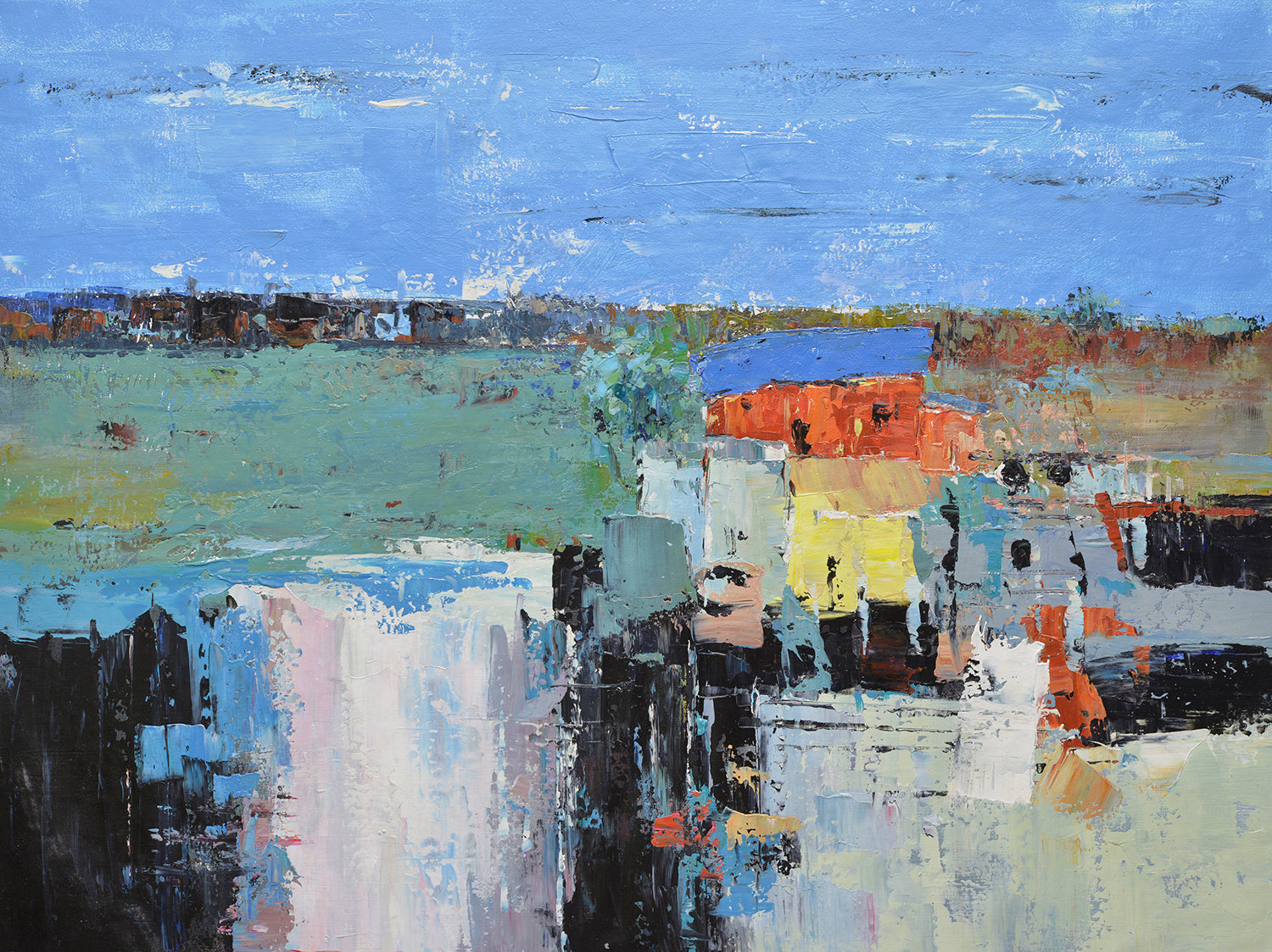 36x48 abstract oil painting on canvas 72071012 image 0