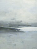 Giclee on Canvas- Modern Gloomy Beach Seascape 8011033 image 0