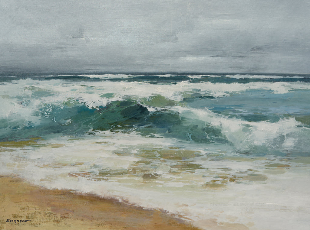 Giclee on Canvas-Modern Beach Ocean Wave Artwork 823709 image 0
