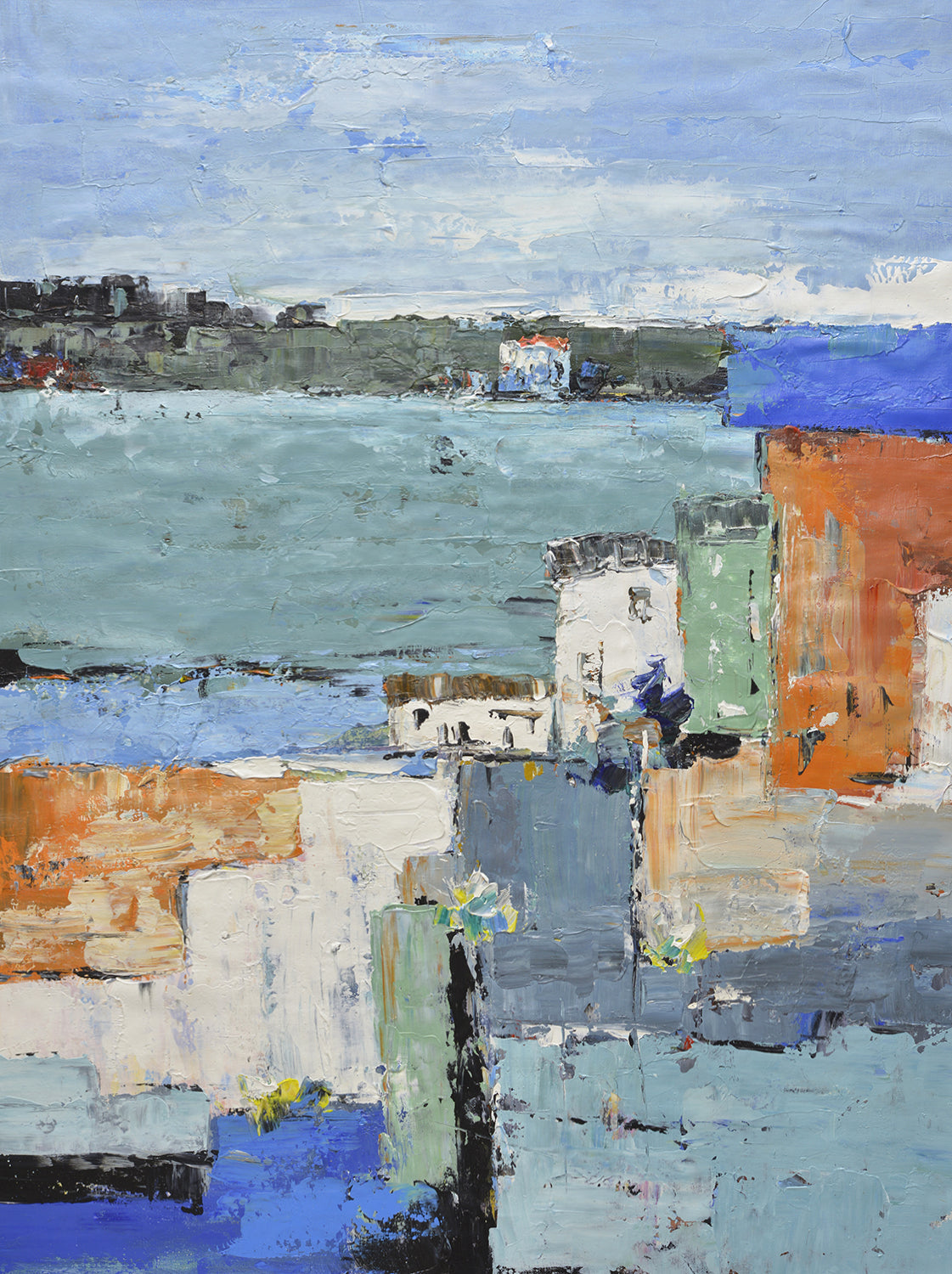 36x48 abstract oil painting on canvas 72071009 image 0