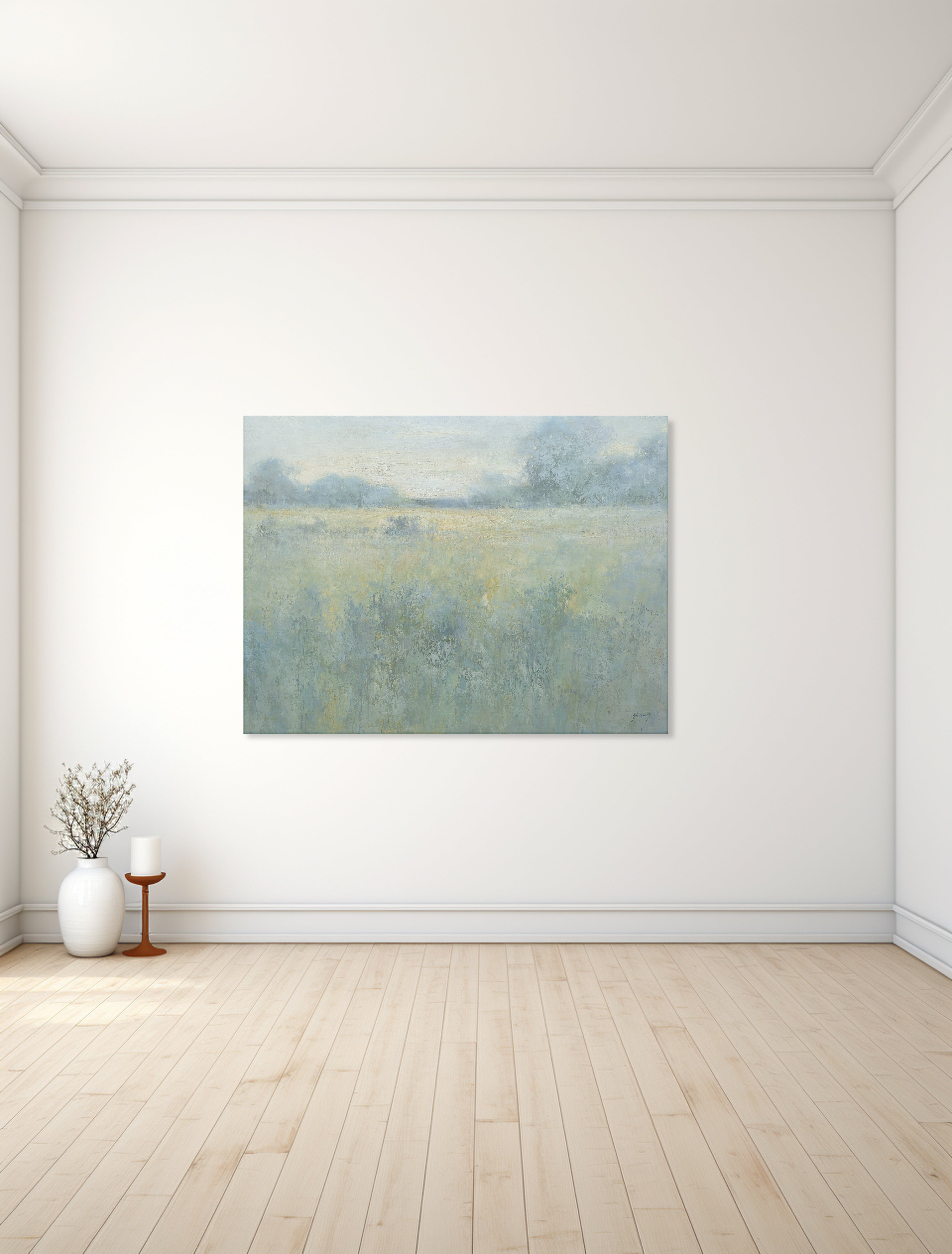 Giclee on Canvas-Modern Field Landscape Artwork 919101701 image 3