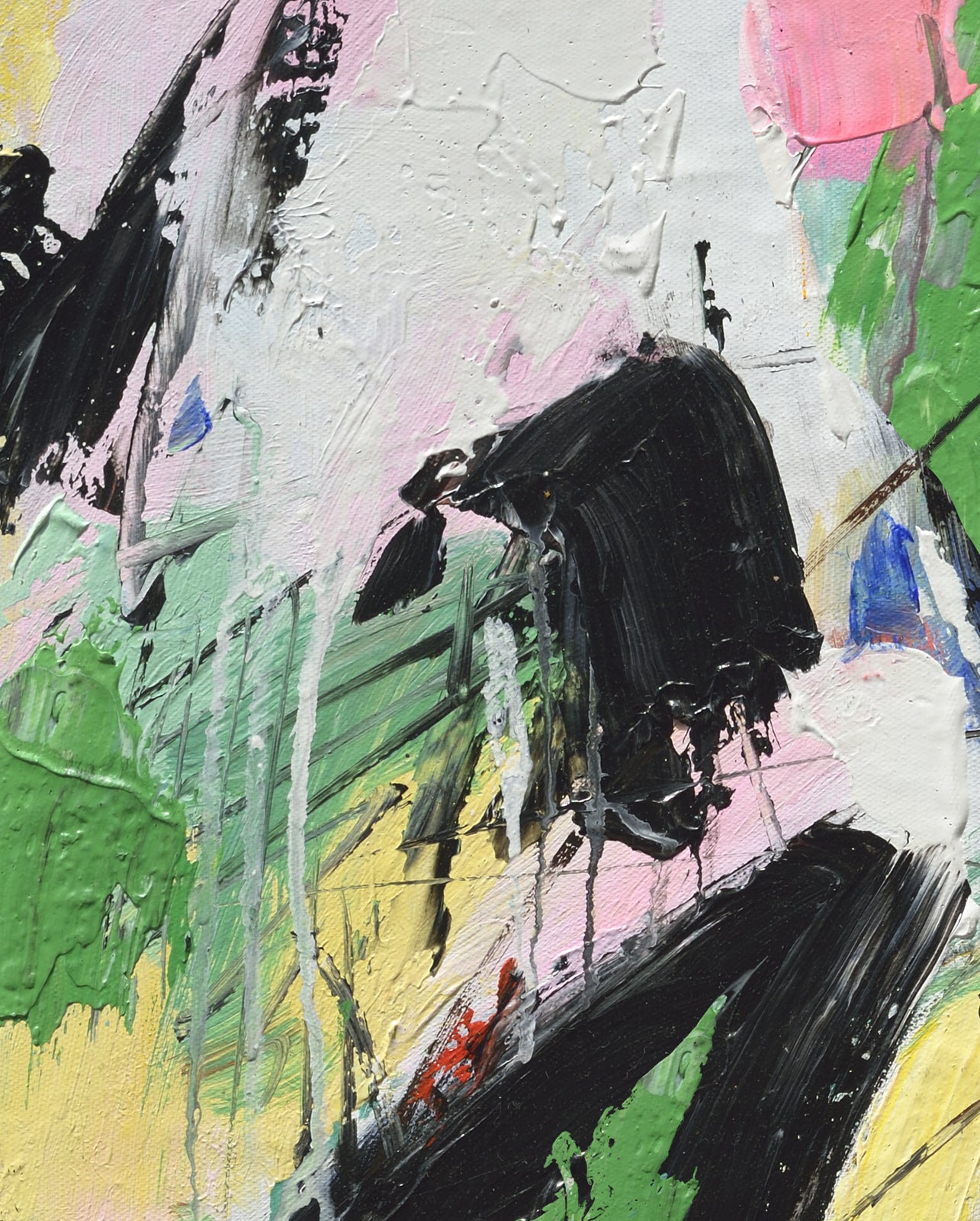 Giclee on Canvas-Modern Colorful Abstract Piece 12162701A image 0