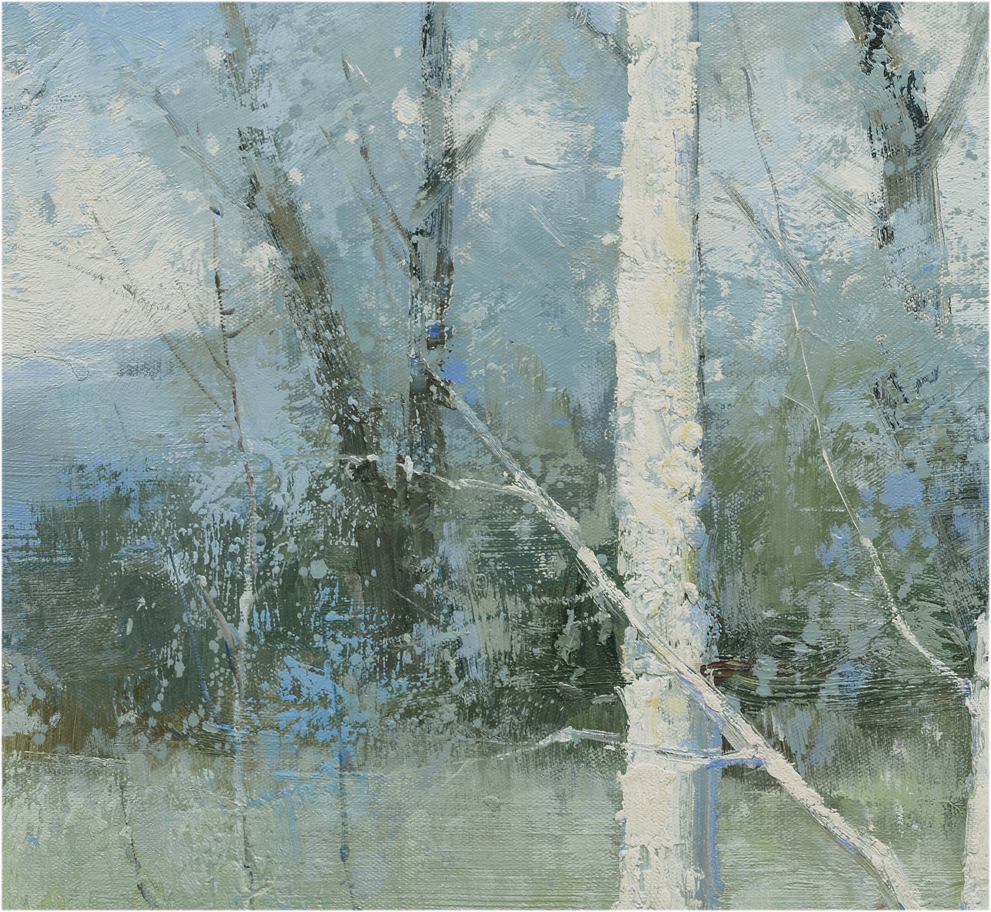 Giclee on Canvas-Modern Tree Landscape Artwork821703 image 3