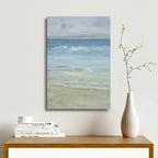 24x36 oil painting on canvas of blue ocean and beach 4191272 image 1