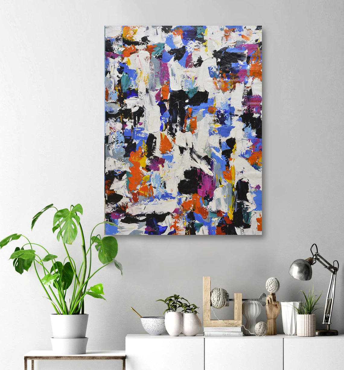 36x48 abstract oil painting on canvas 72071023 image 2