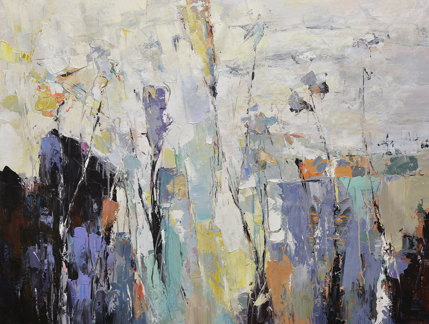 36x48 abstract oil painting on canvas 72071021 image 0