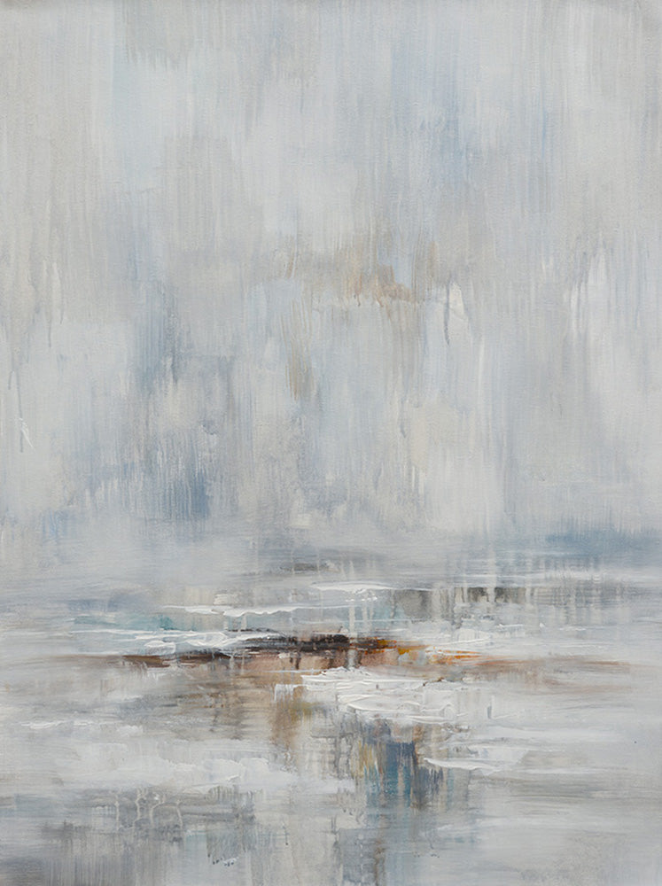 Abstract oil painting 36x48, Gray creek image 0