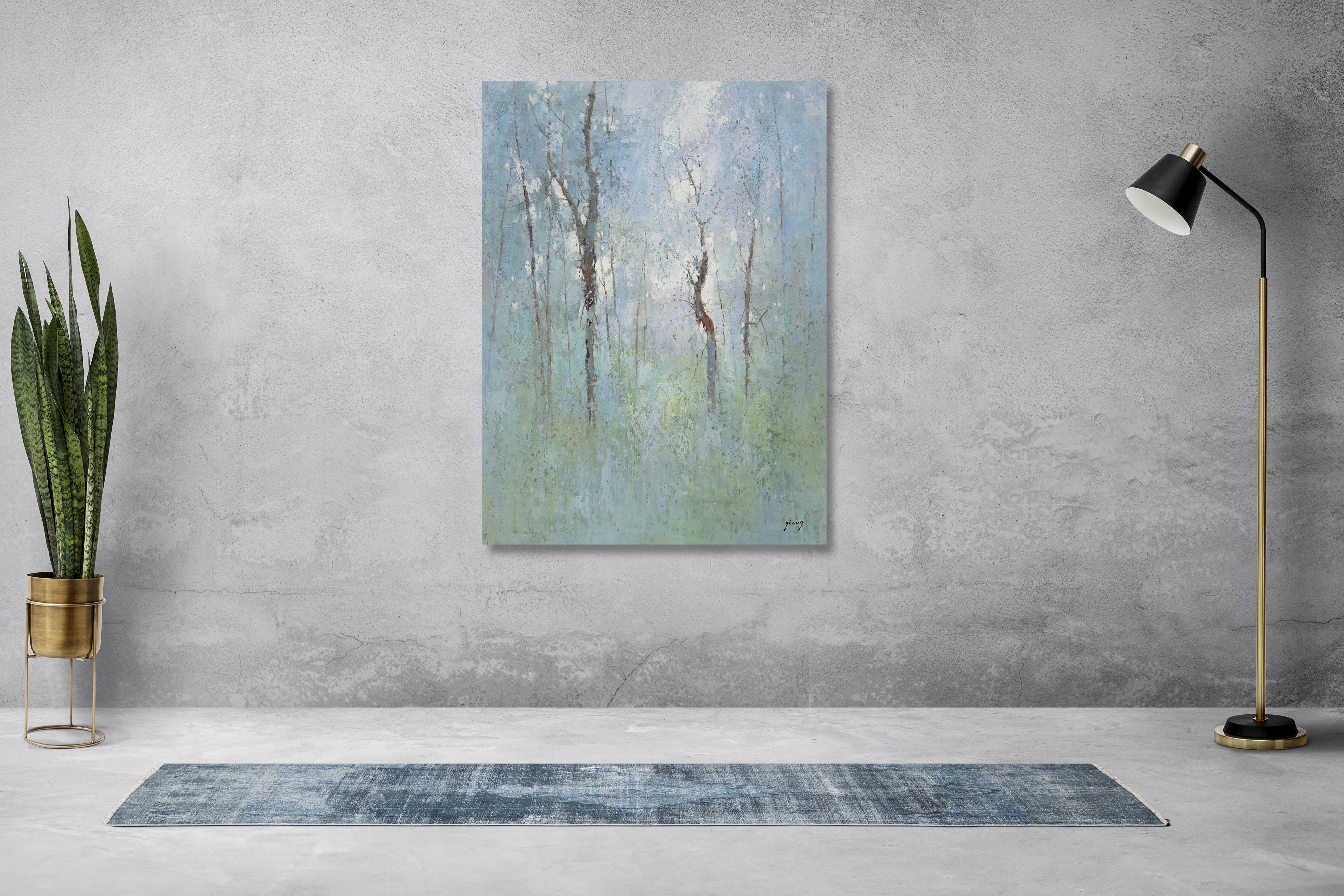 Giclee on Canvas-Modern Forest Trees Artwork 823751 image 1