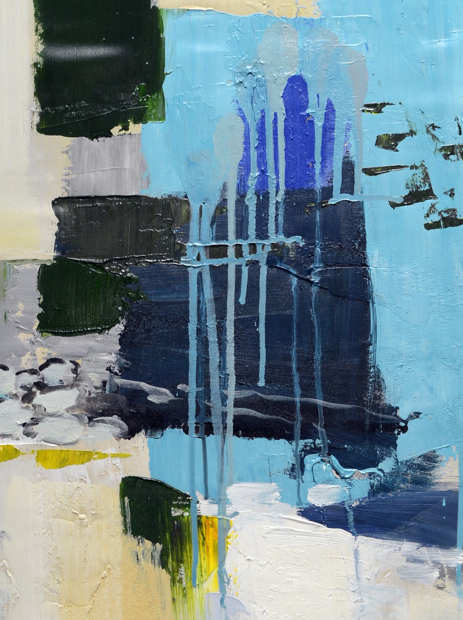 Abstract oil painting 36x48 image 1