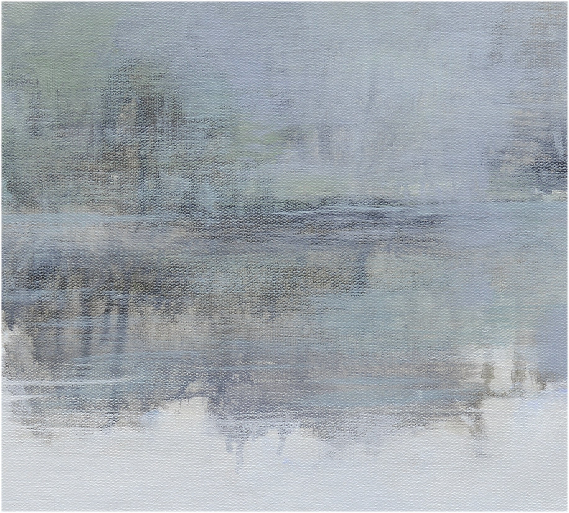 Giclee on Canvas-Modern Lake Landscape Artwork 823442 image 3