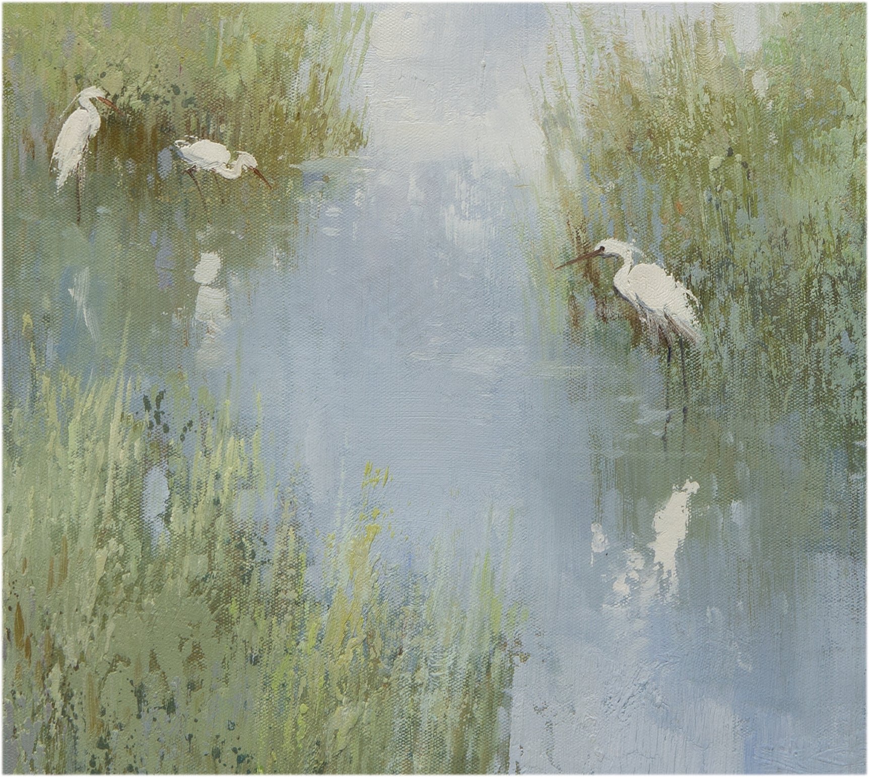 Giclee on Canvas-Modern Marsh Landscape Artwork 823754 image 3