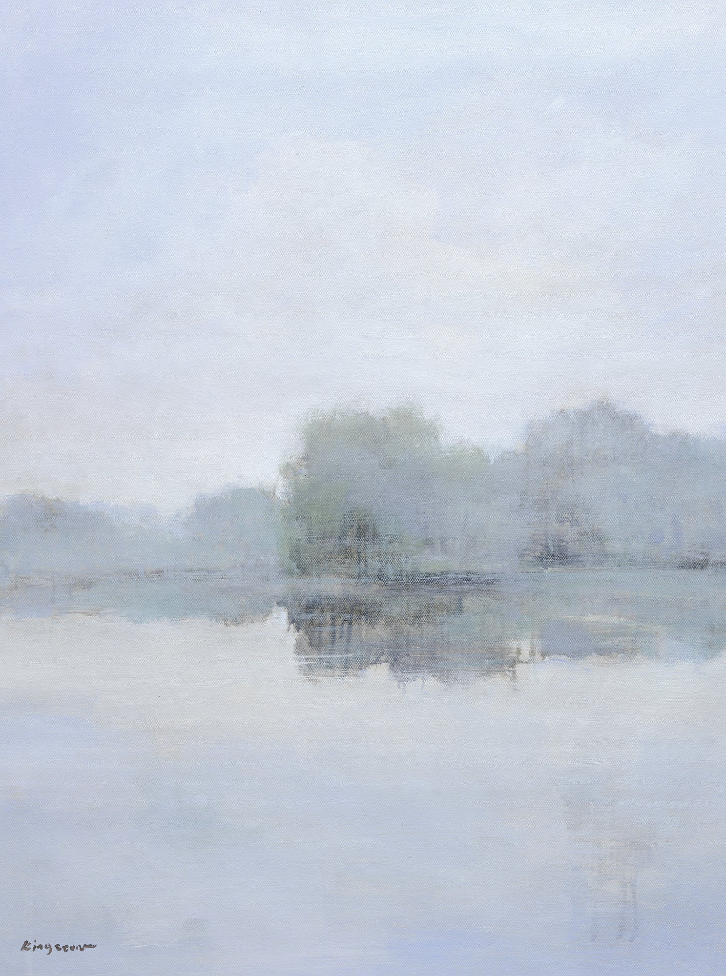 Giclee on Canvas-Modern Lake Landscape Artwork 823442 image 0