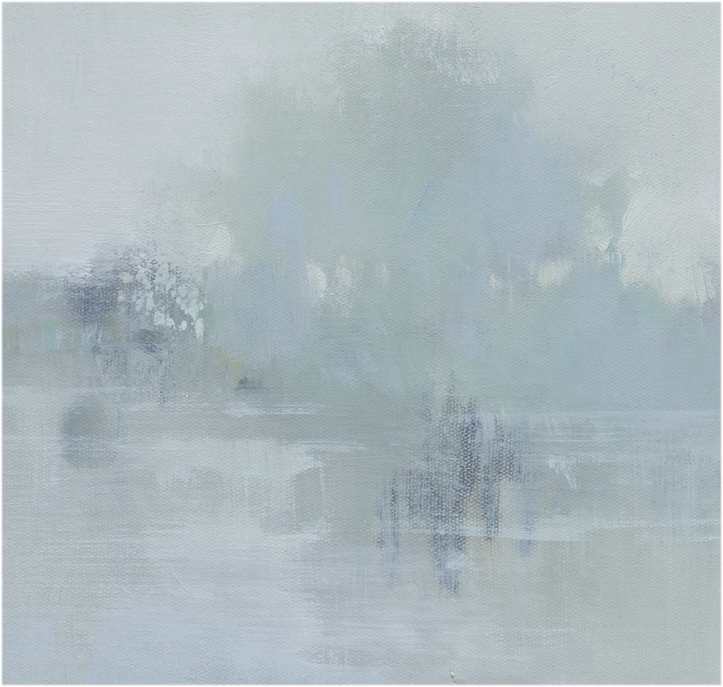 Giclée on Canvas-Modern Gray Lake Artwork P436 image 2