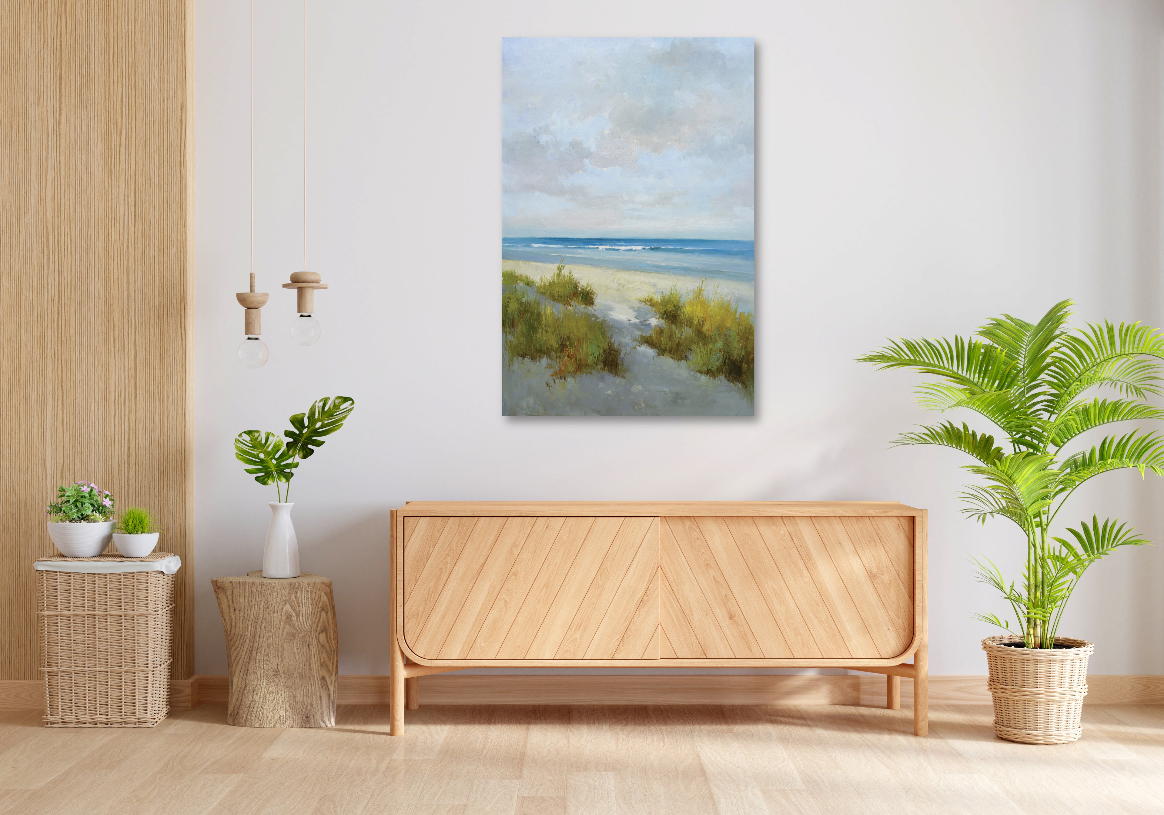 Giclée on Canvas-Modern Beach and Grass  Artwork 923440 image 3