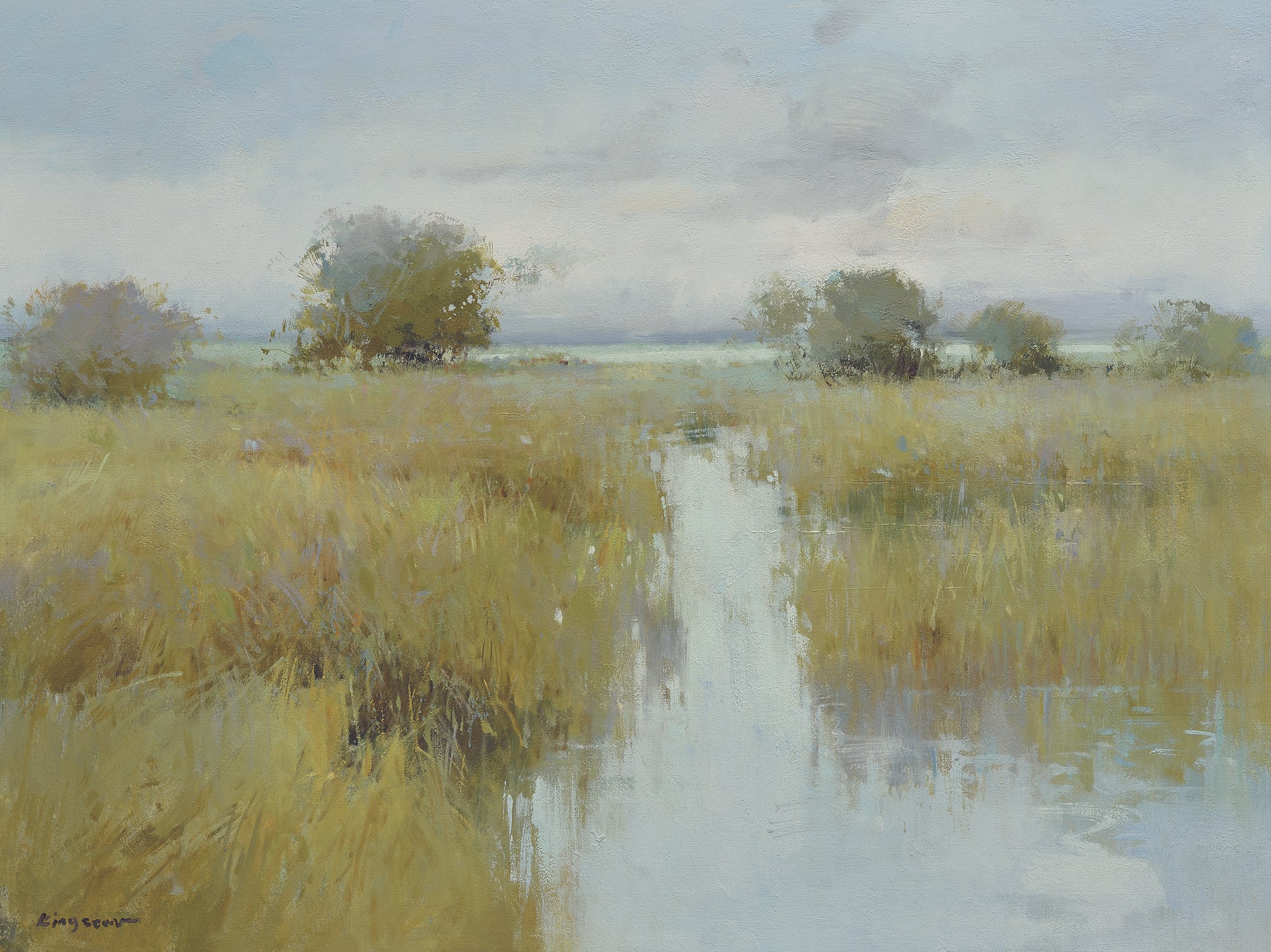 Giclee on Canvas-Modern Marsh Artwork 8215686 image 0