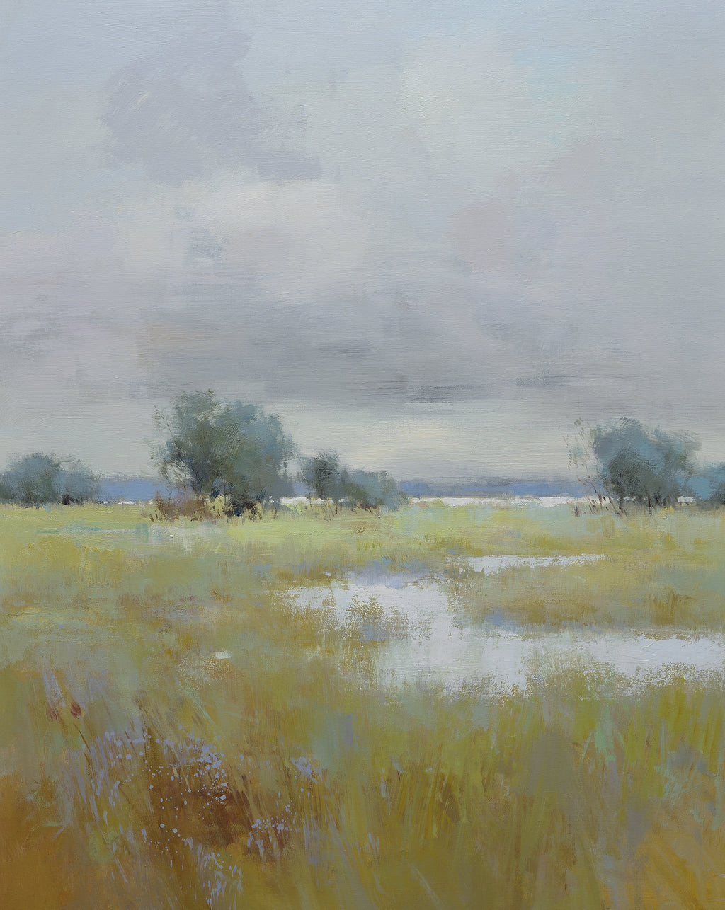Giclée on Canvas-Modern Field Landscape Artwork A153 image 0