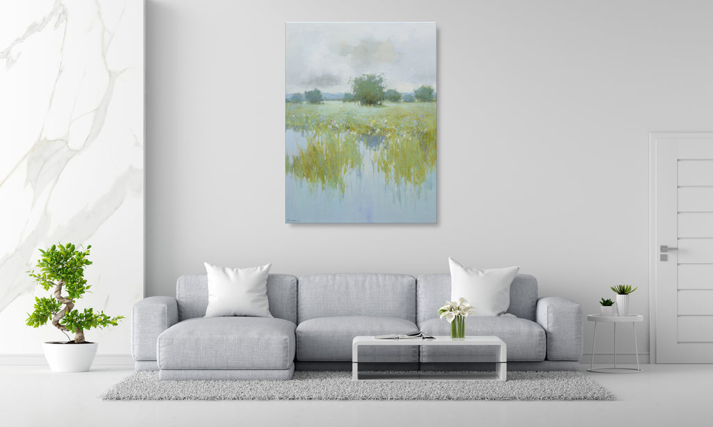 Giclée on Canvas-Modern Kingston Marsh Landscape Artwork P303 image 3