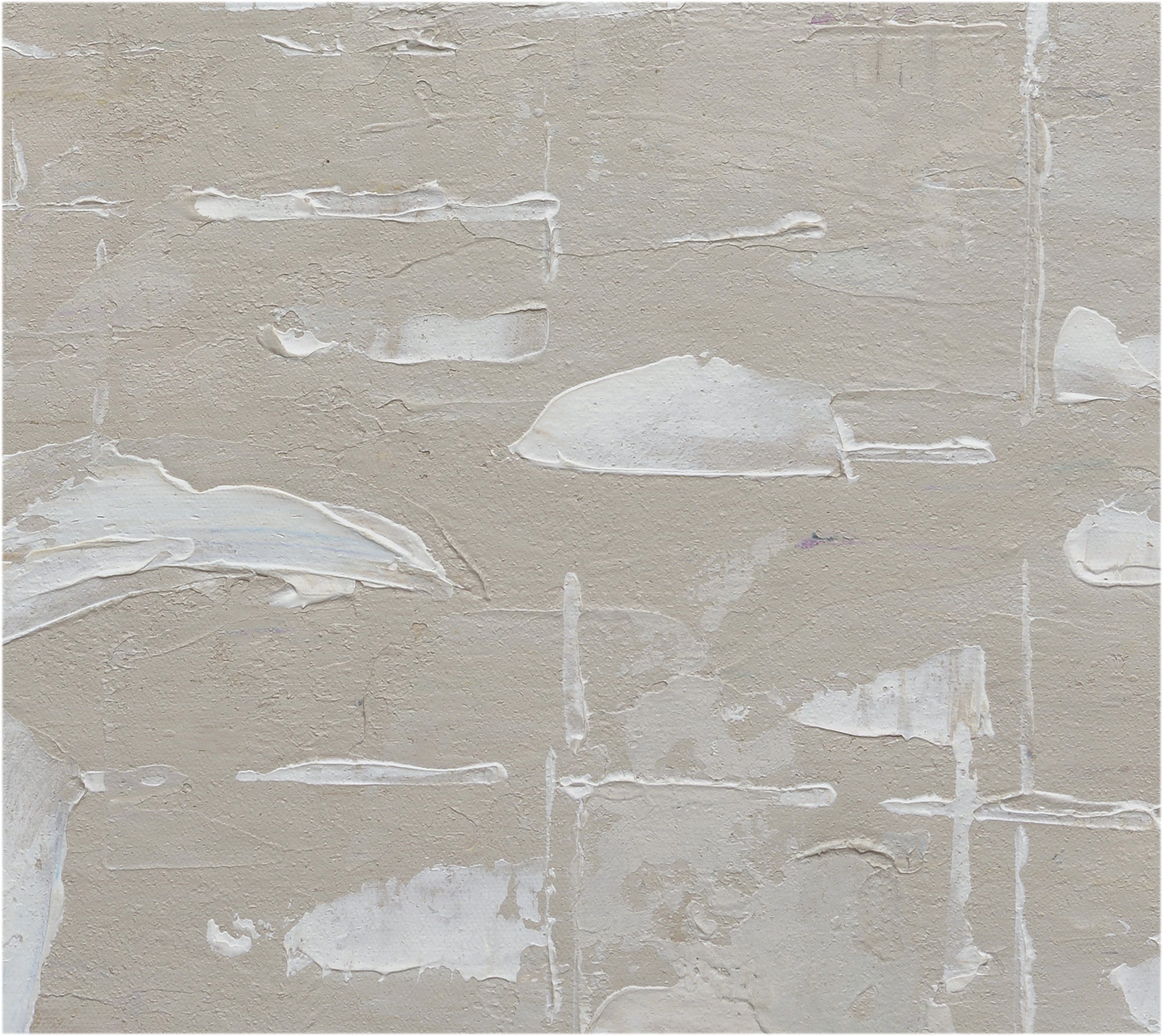 Giclée on Canvas-Modern Beige Theme Abstract Artwork P432 image 2