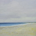 16x16 oil painting on canvas of white sand beach 22010512 image 0