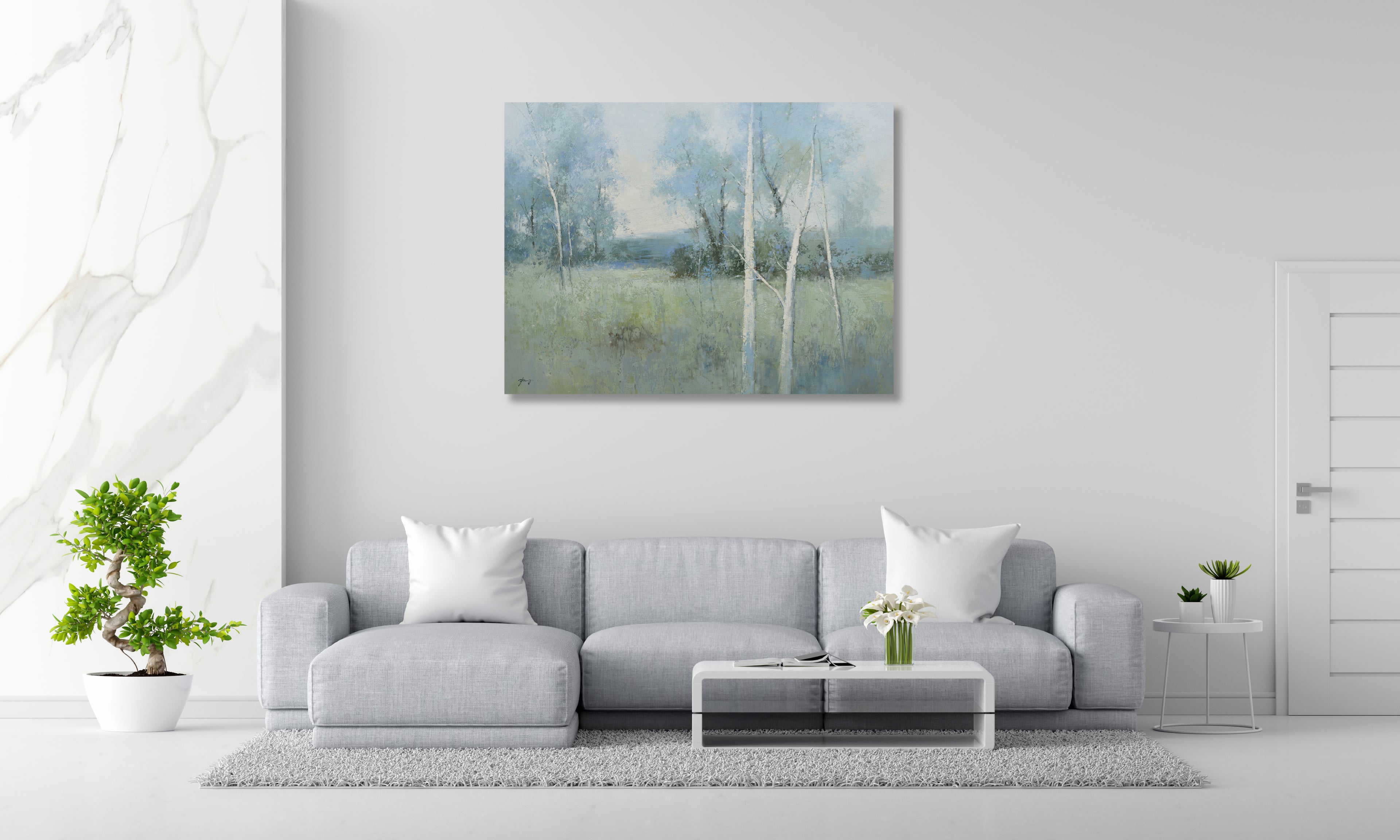 Giclee on Canvas-Modern Tree Landscape Artwork821703 image 1