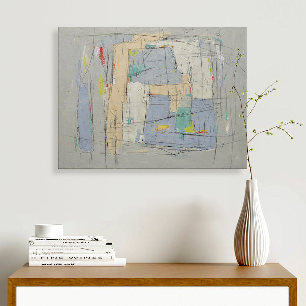 36x48 abstract oil painting on canvas 72071013 image 1