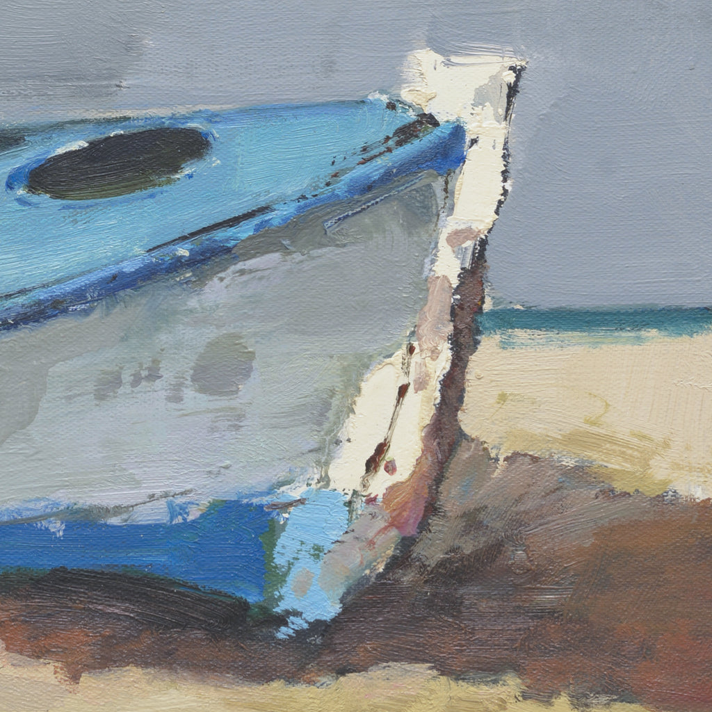 Giclee on Canvas- Modern Beached Boat Artwork P330 image 1