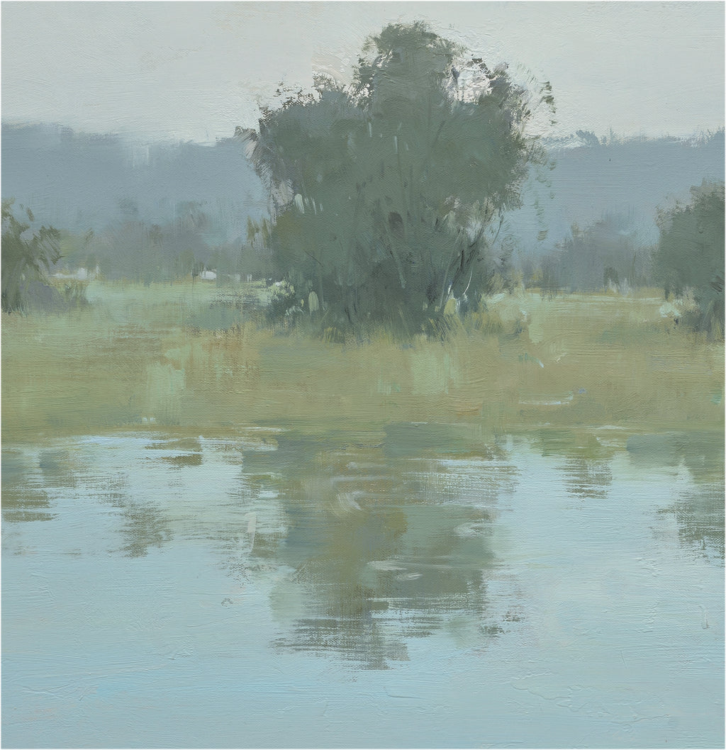 Giclée on Canvas-Modern Creek Bank Artwork 81941013 image 1