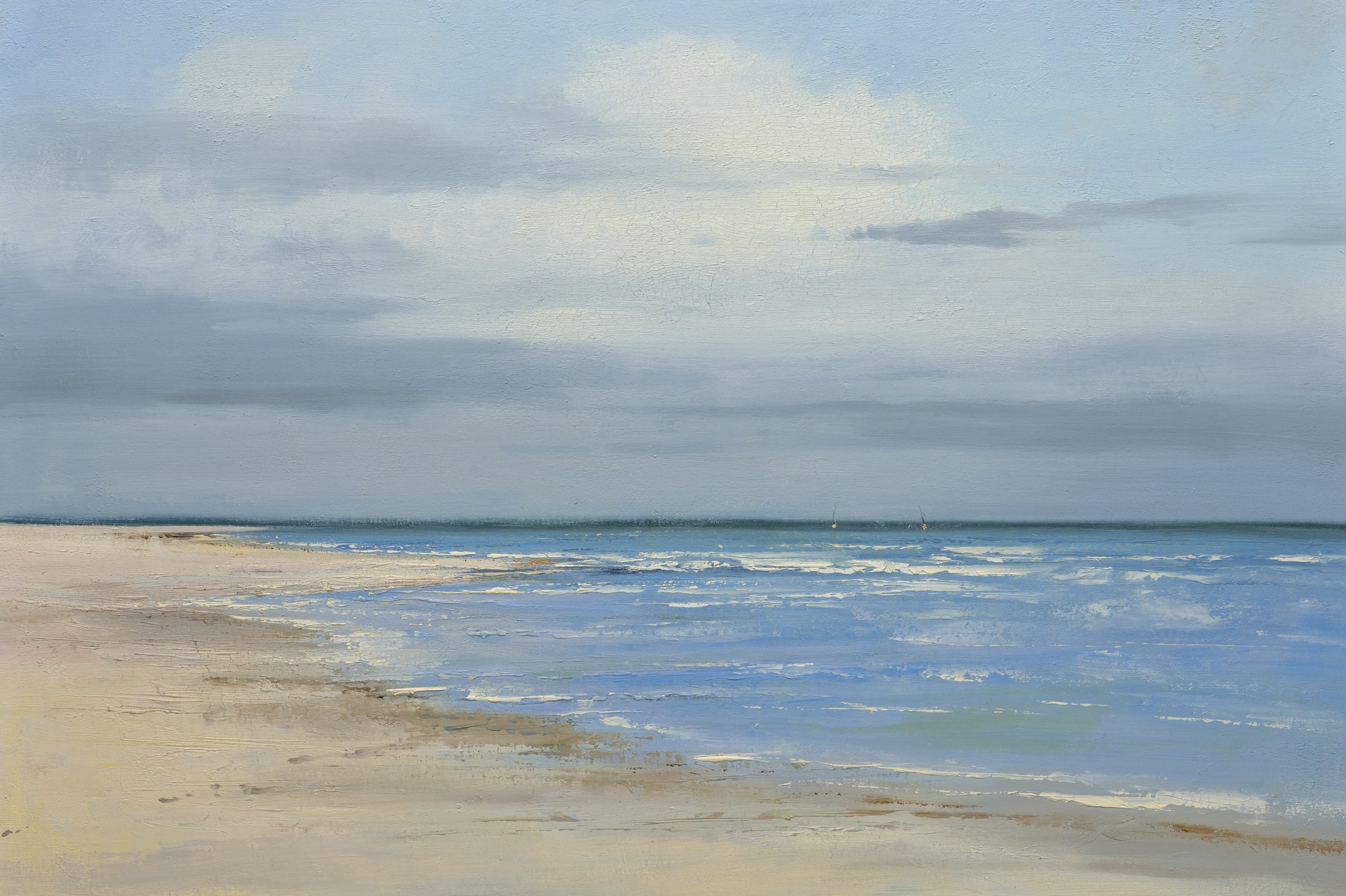 Giclee on Canvas-Modern Seascape Artwork 4-72071034 image 0