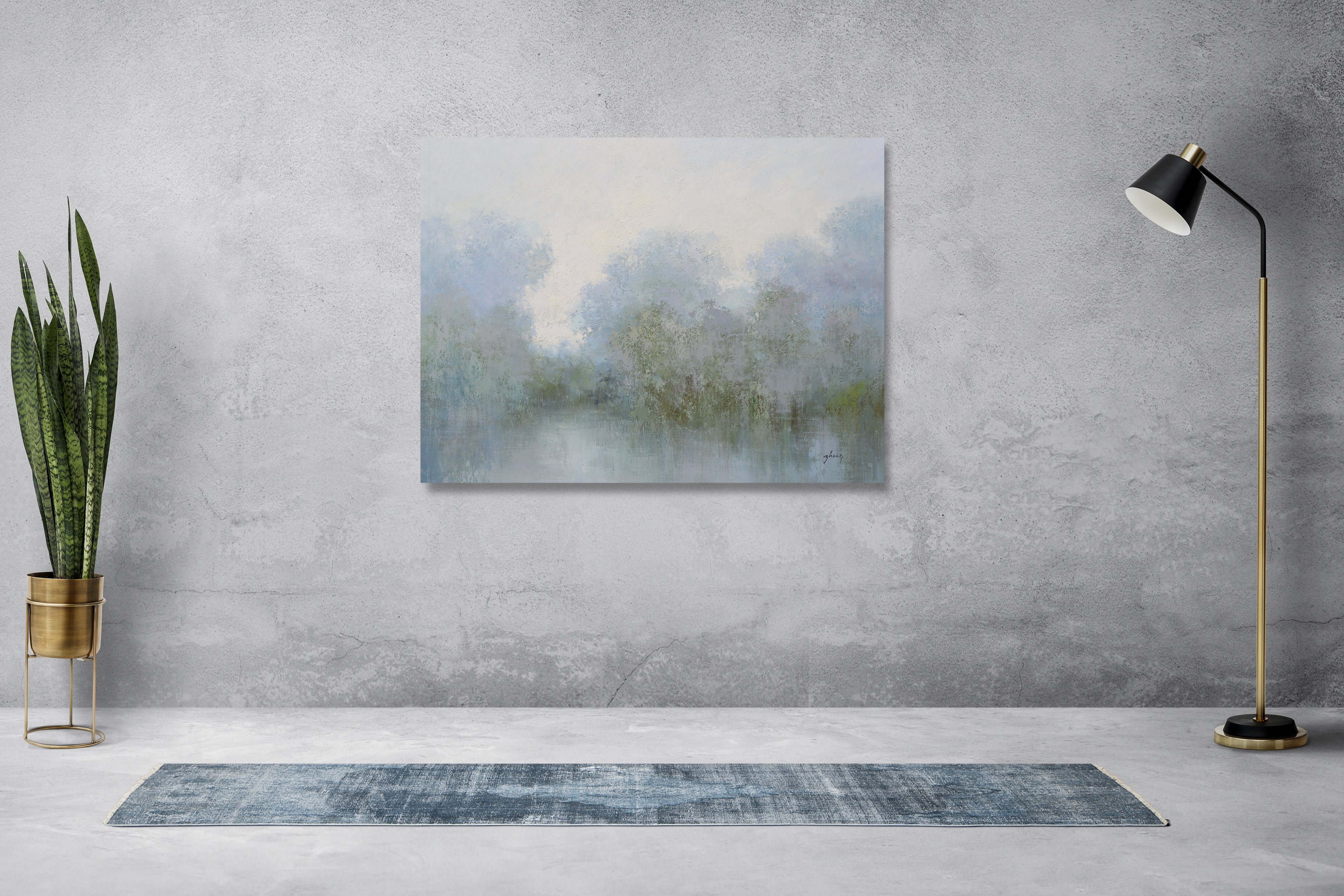 Giclee on Canvas-Modern Marsh Landscape Artwork 823240 image 1