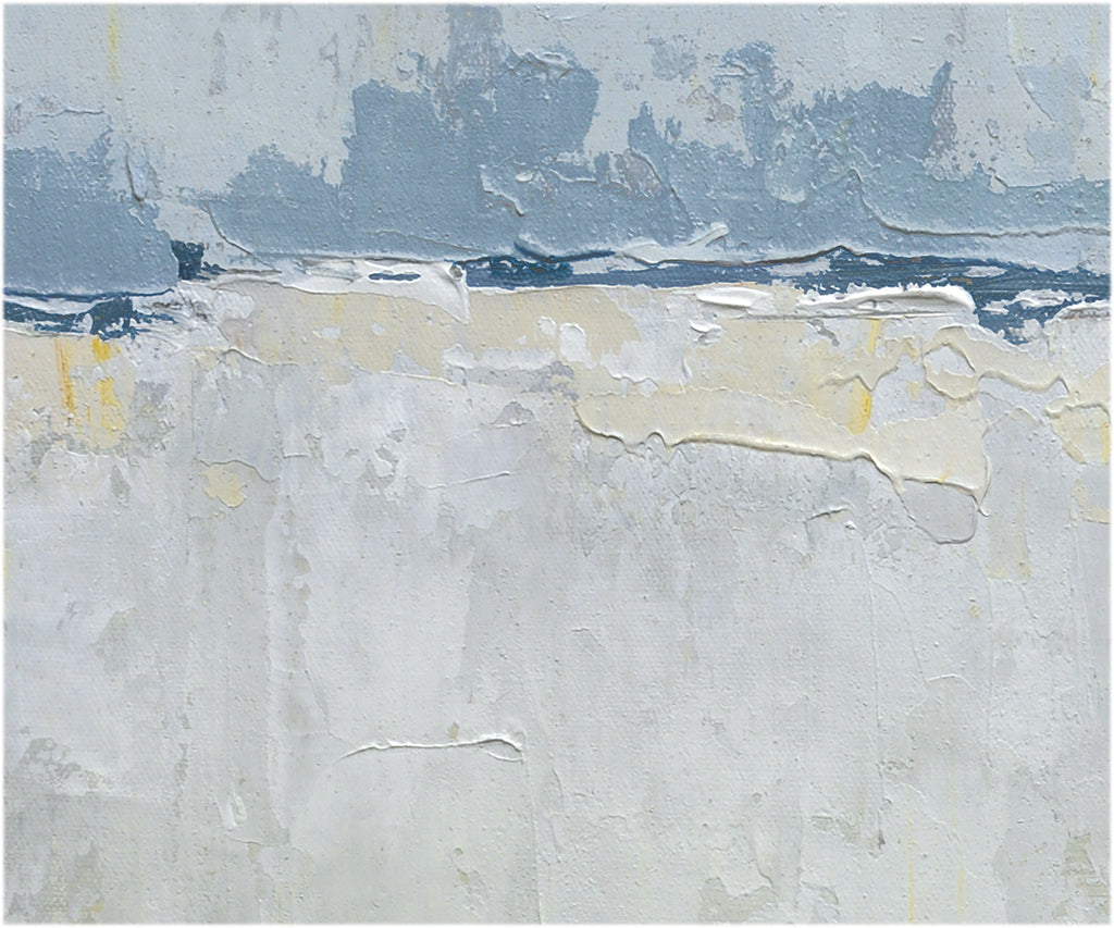 Giclée on Canvas-Modern Gray &Blue Theme Abstract Artwork 9220109A image 1