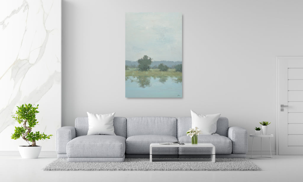 Giclée on Canvas-Modern Creek Bank Artwork 81941013 image 3